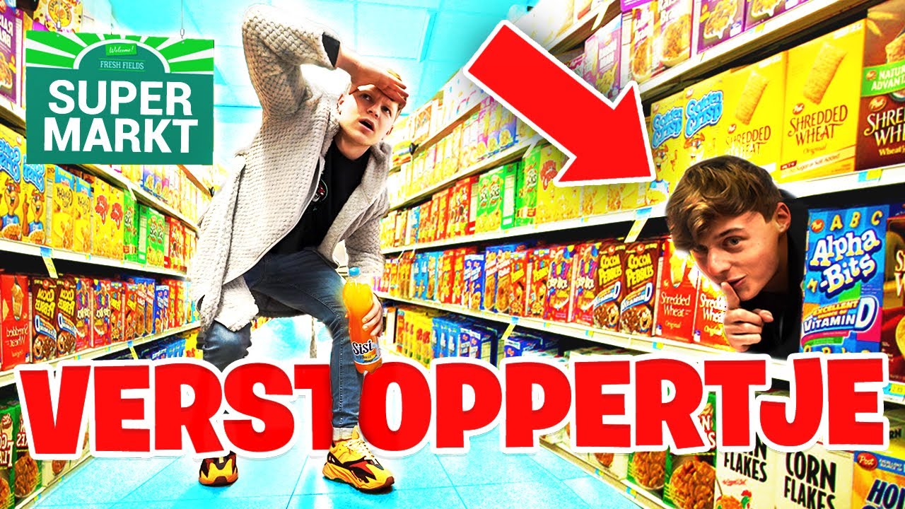 Verstoppertje Spelen In Gesloten Supermarkt!