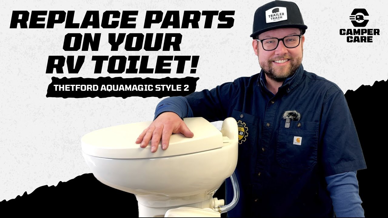DIY RV Toilet Repair - How To Replace Parts On A Thetford Aquamagic Style 2