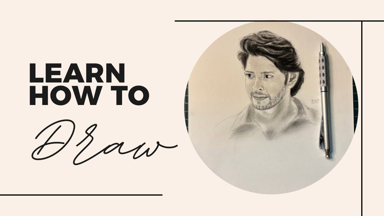 How to Draw Side Face with Loomis Method !How to Draw Portrait MHESH BABU!!