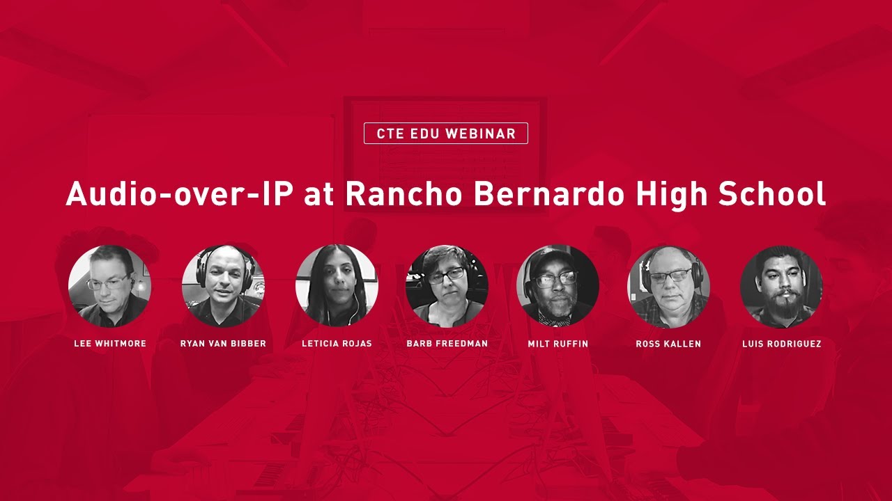 Audio-over-IP at Rancho Bernardo High School // Focusrite Pro