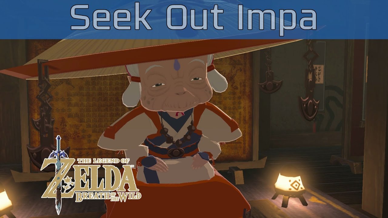 The Legend of Zelda: Breath of the Wild - Seek Out Impa Walkthrough [HD 1080P]