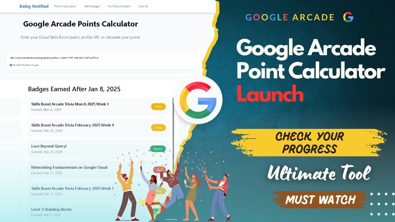 How to calculate Arcade Points | Google Arcade Points Calculator | #qwiklabs