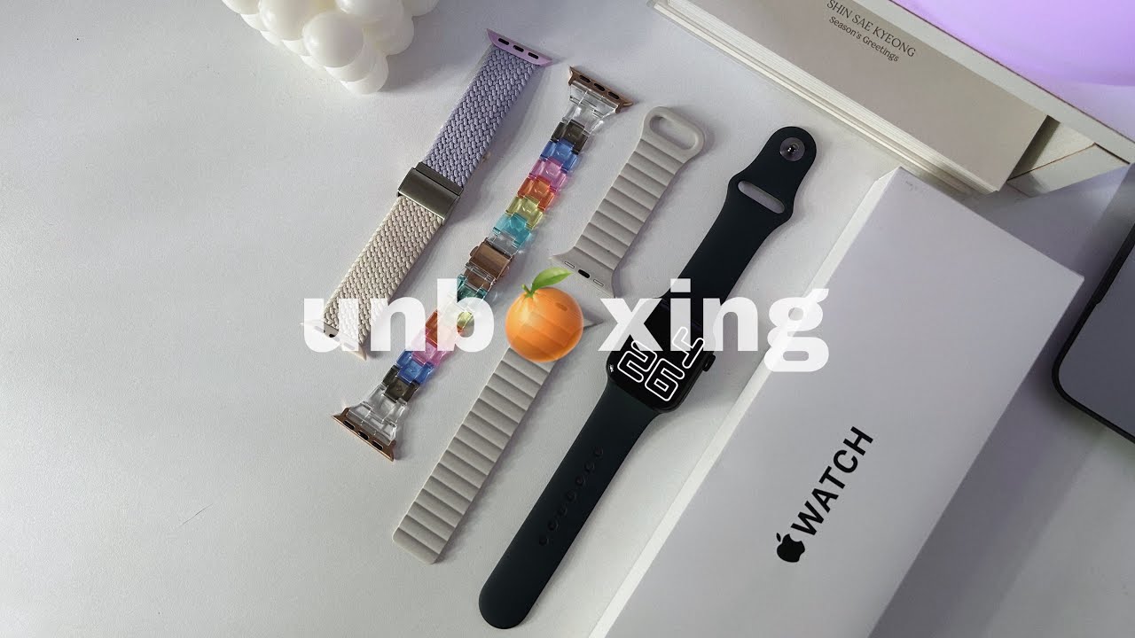 unboxing : apple watch se gen 2 midnight 40mm and accessories