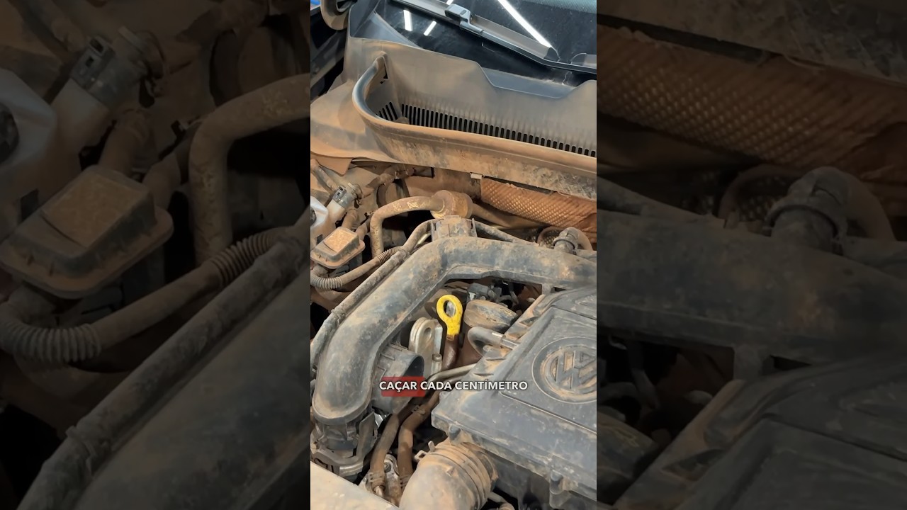 O motor mais sujo que j&aacute; Limpei !!! Desafio Carro de Leil&atilde;o !