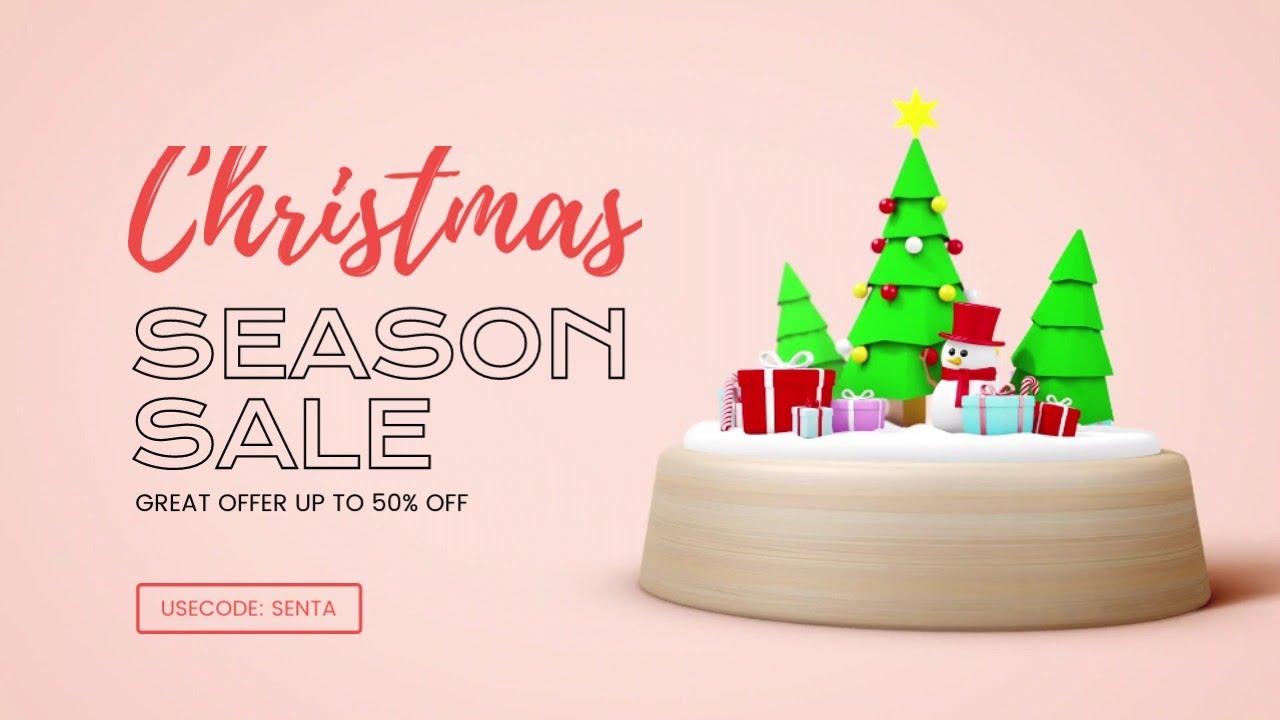 Free Christmas Season Sale Video Template (Customizable) - FlexClip