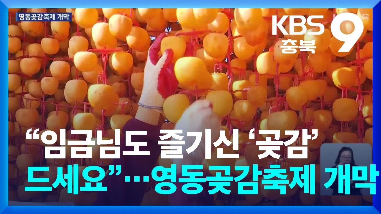 “임금님도 즐기신 ‘곶감’ 드세요”…영동곶감축제 개막 / KBS  2026.01.30.