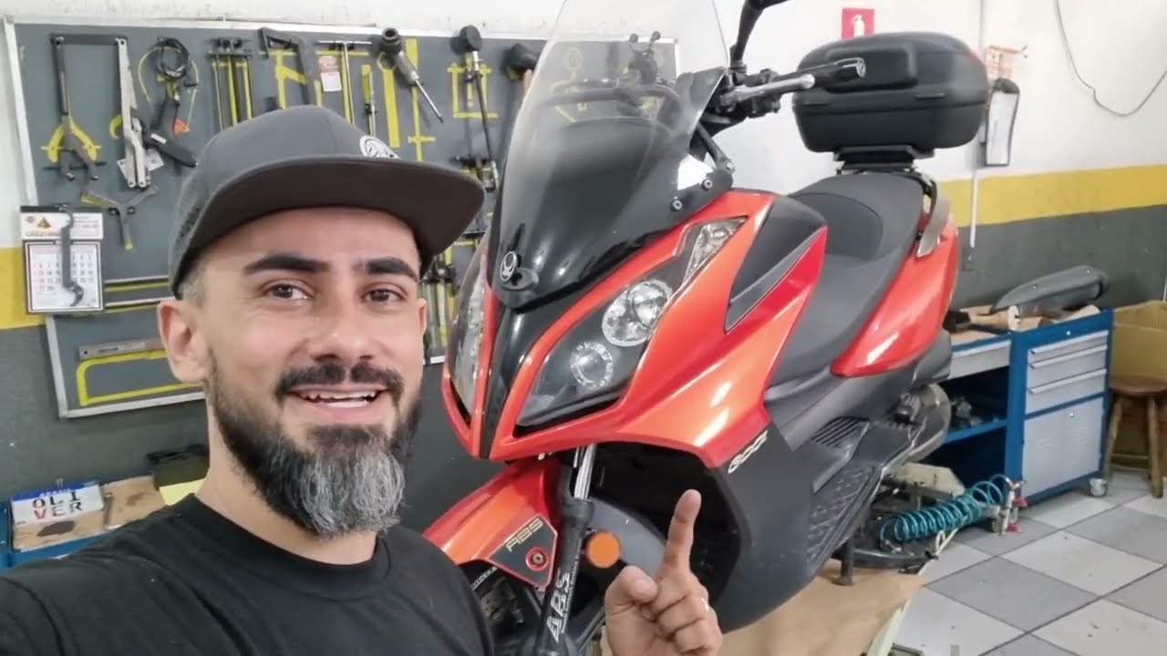 Downtown 300i  caixa de direção revisão geral Oliver motos