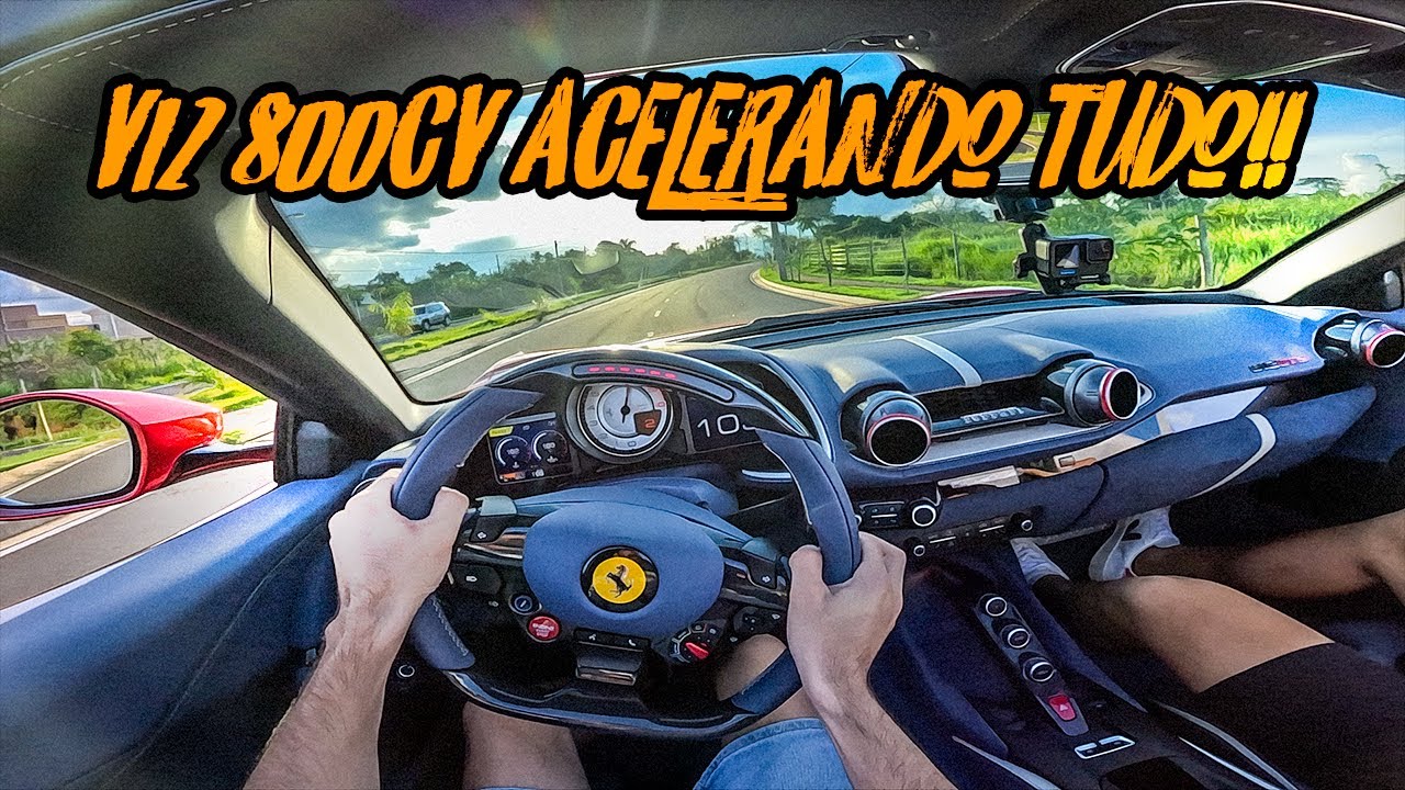 PRIMEIRA VEZ ACELERANDO A FERRARI 812 GTS!!🔥🚀 CARRO MAIS SINISTRO QUE JA DIRIGI