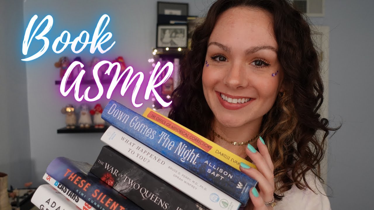 ASMR Books | Late Spring Reads 2022 📚 (Tapping, Tracing, Page Flipping, Whispered Ramble)