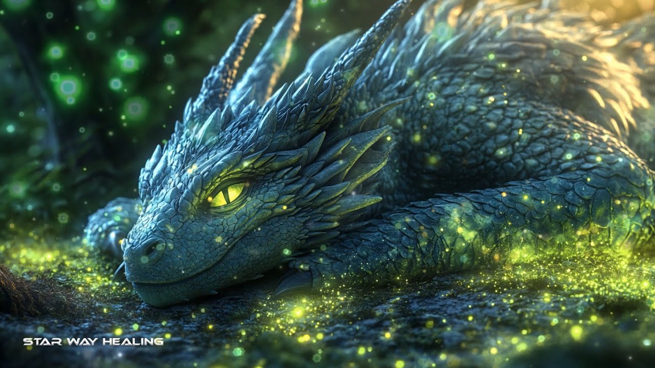 174Hz 🐲 Forest Dragon &bull; Pain & Stress Relief &bull; Body, Mind & Soul Healing &bull; Grounding