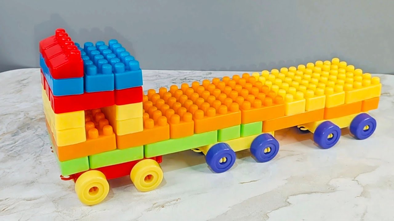 Satisfying Diy Building Blocks Truck|Building Blocks asmr|ASMR sound#asmr#asmrsounds#buildingblocks