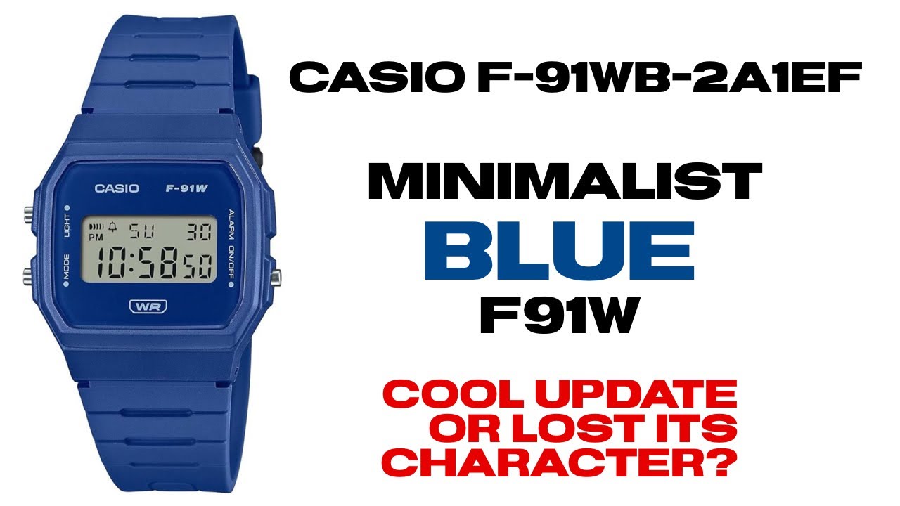 Review of the updated more minimalist Casio f91w b-2a1ef: has it lost its soul??