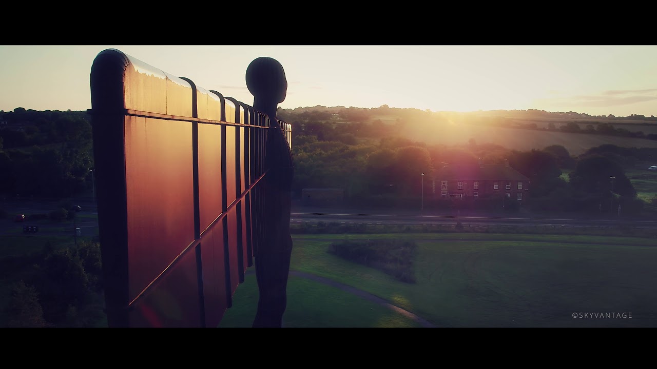 The Angel of the North drone filming, Newcastle, UK