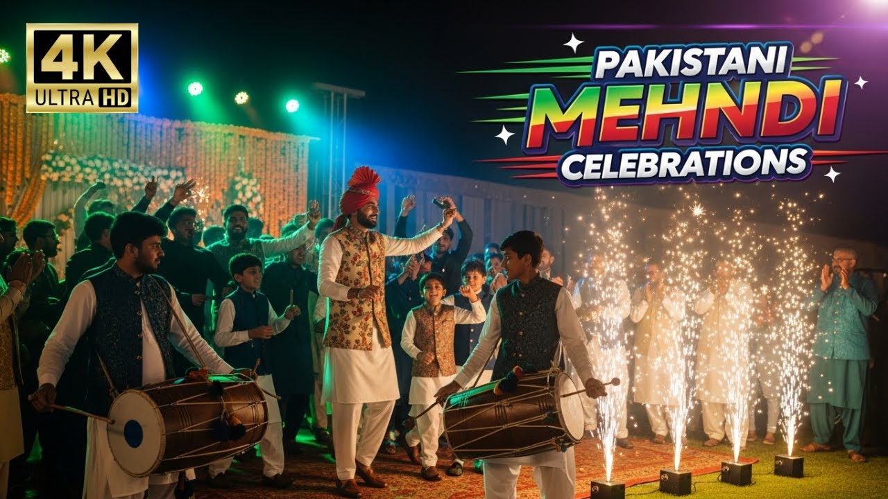 Pakistani Wedding Highlights | Groom Entry Dance & Mehndi Celebration 4K UHD