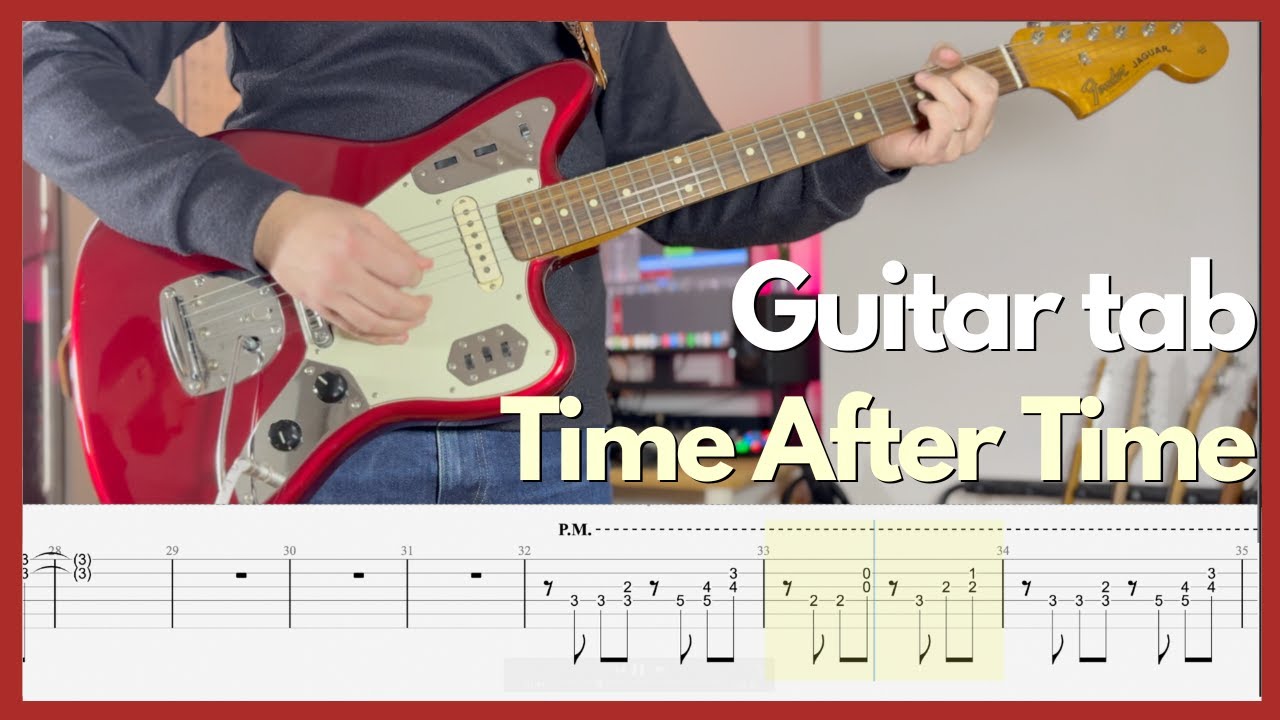 Cyndi Lauper - Time After Time (Guitar tabs)