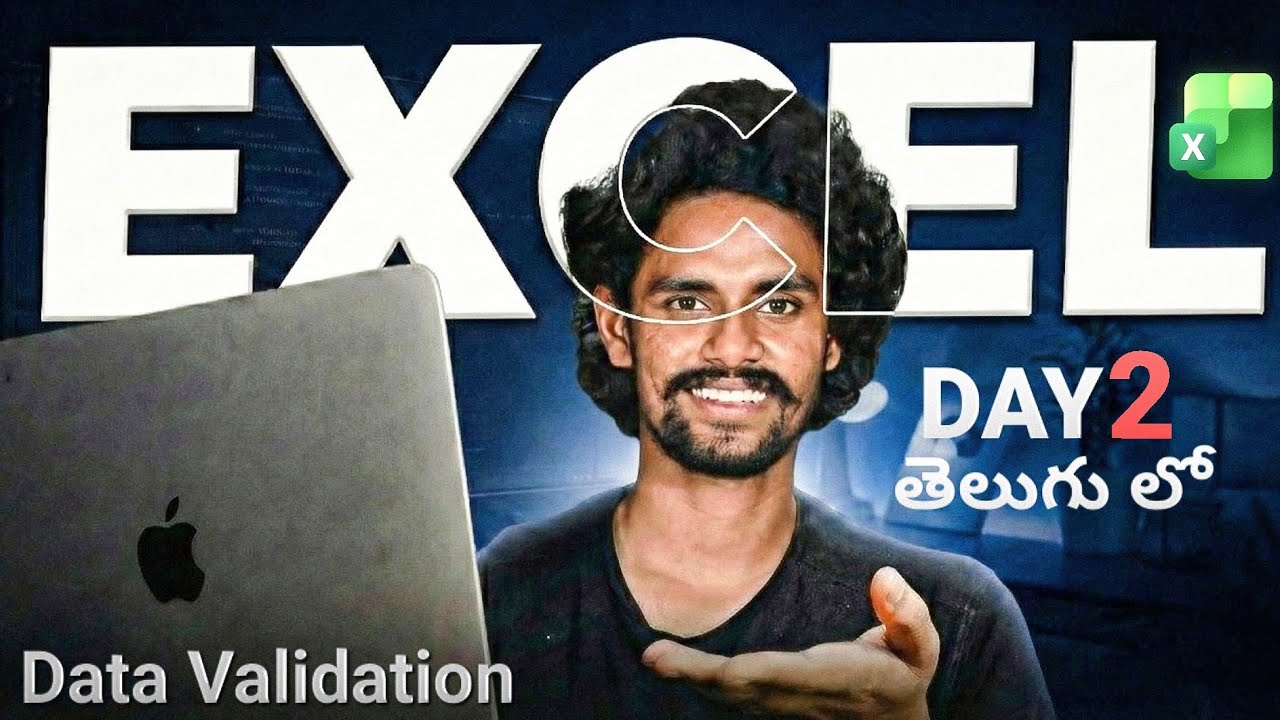 Excel course in telugu [DAY 2] || Zero to Hero || Data validation and more#Excel#ExcelCourse