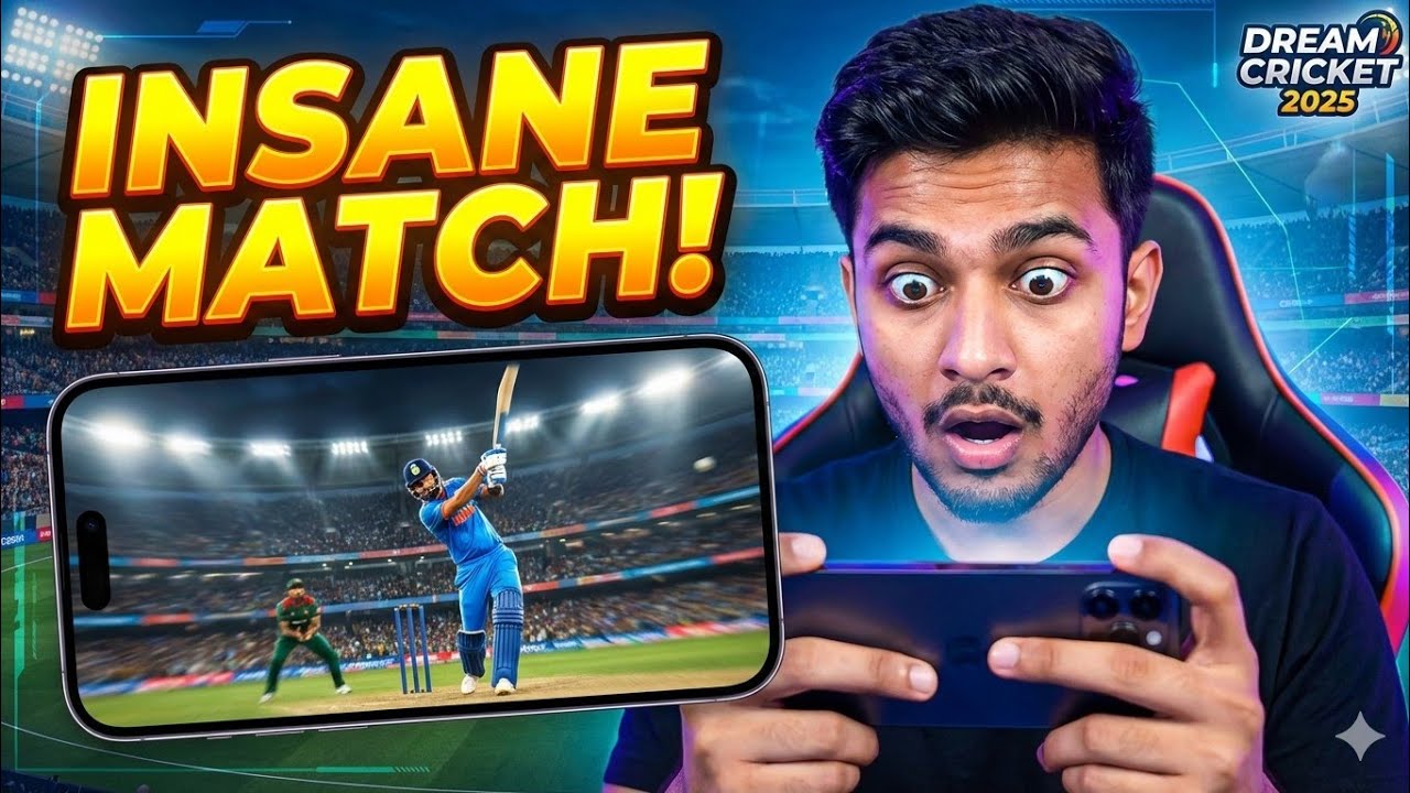 I PLAYED DREAM CRICKET 2025… THIS MATCH WAS INSANE! 😱🔥