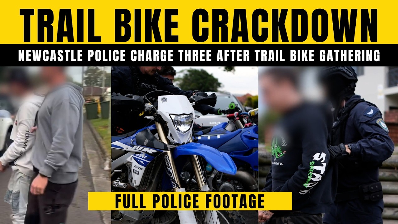 Three arrested after illegal trail bike gathering