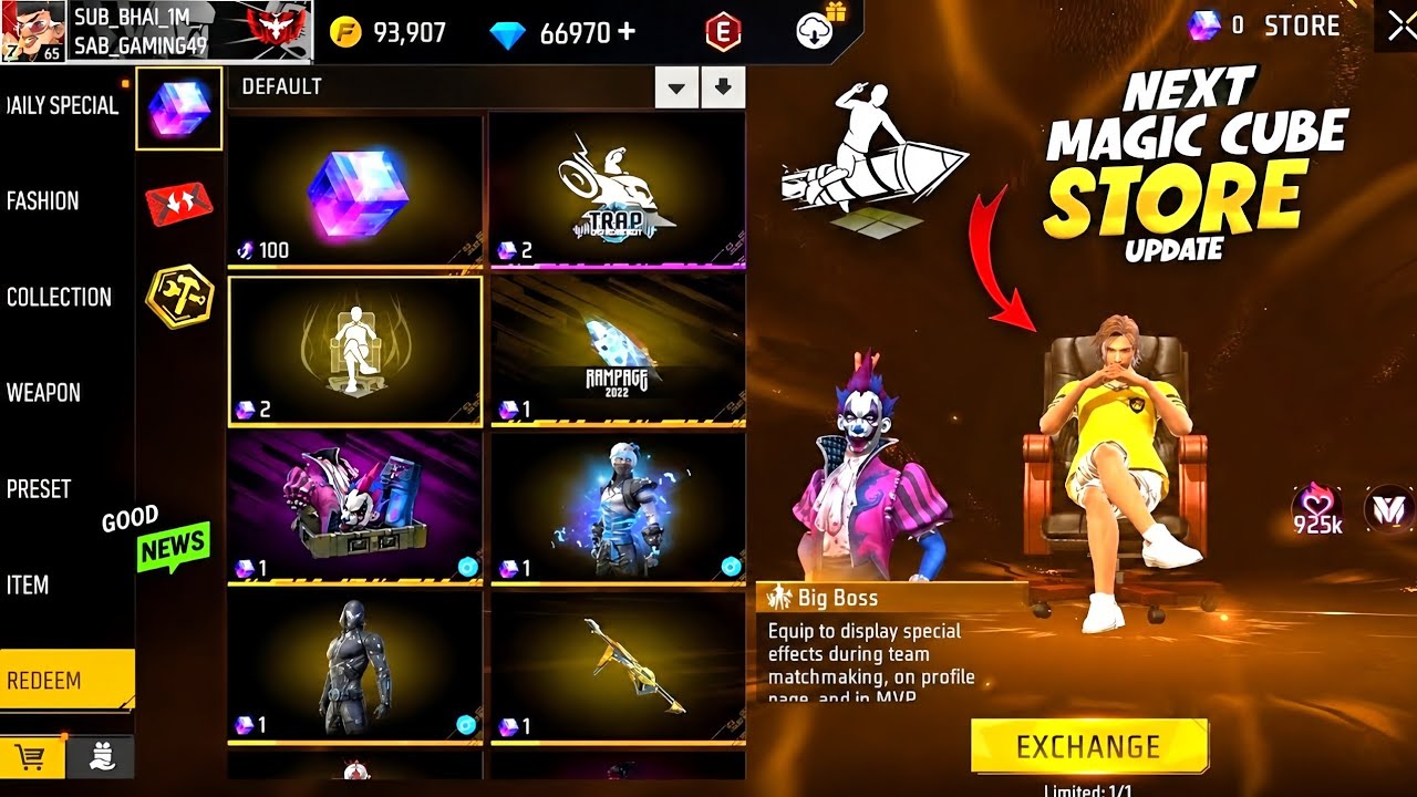 2 Free Magic Cube + Next Magic Cube Update 🤯 New Animation In Magic Cube Store Free Fire 2026