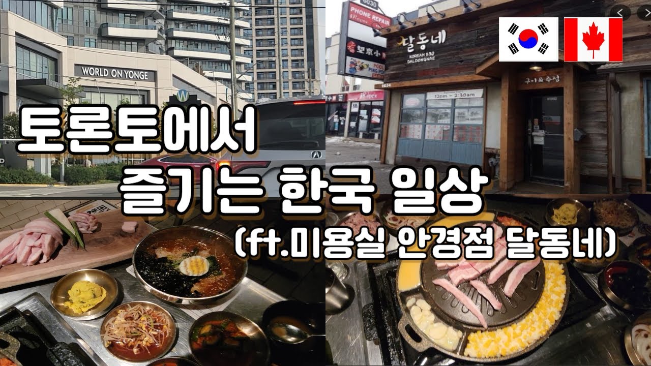토론토에서 이용하는 안경점, 한국 미용실, 한국 영화, 달동네(Daldongnae Korean BBQ), TORONTO VLOG