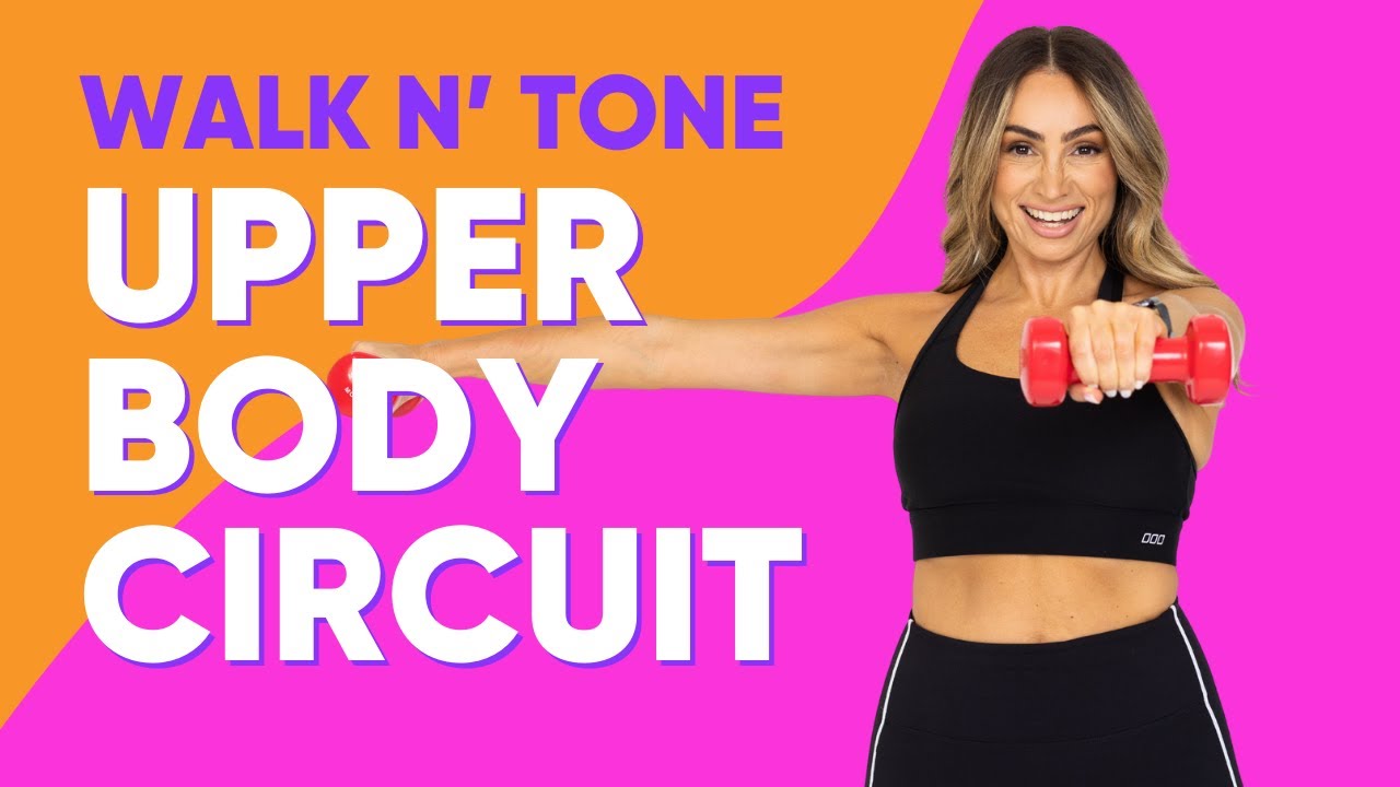 Feel Strong in this Weighted Upper Body Tone + Cardio Workout [POP MIX]