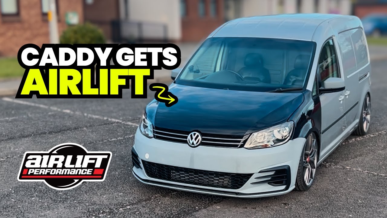 VW Caddy gets Bagged! - Bike van air suspension installation