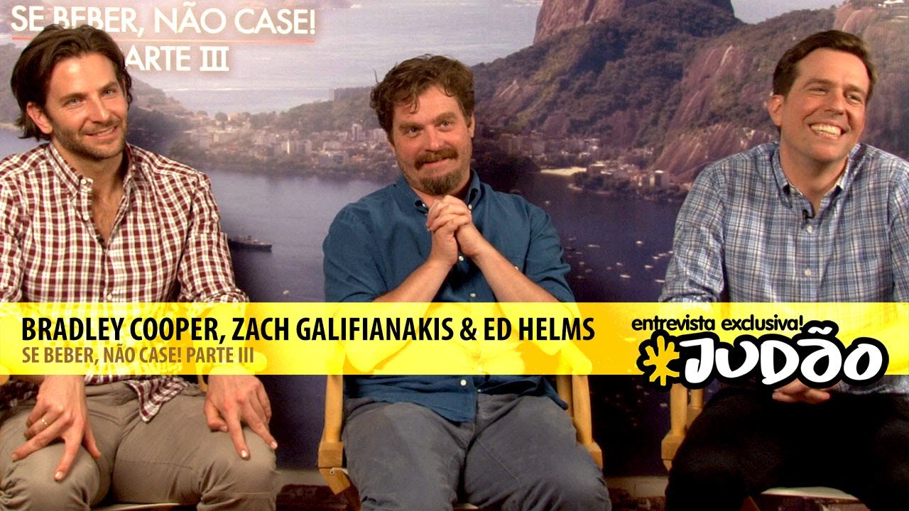 Bradley Cooper, Zach Galifianakis e Ed Helms se despedem de Se Beber, Não Case!