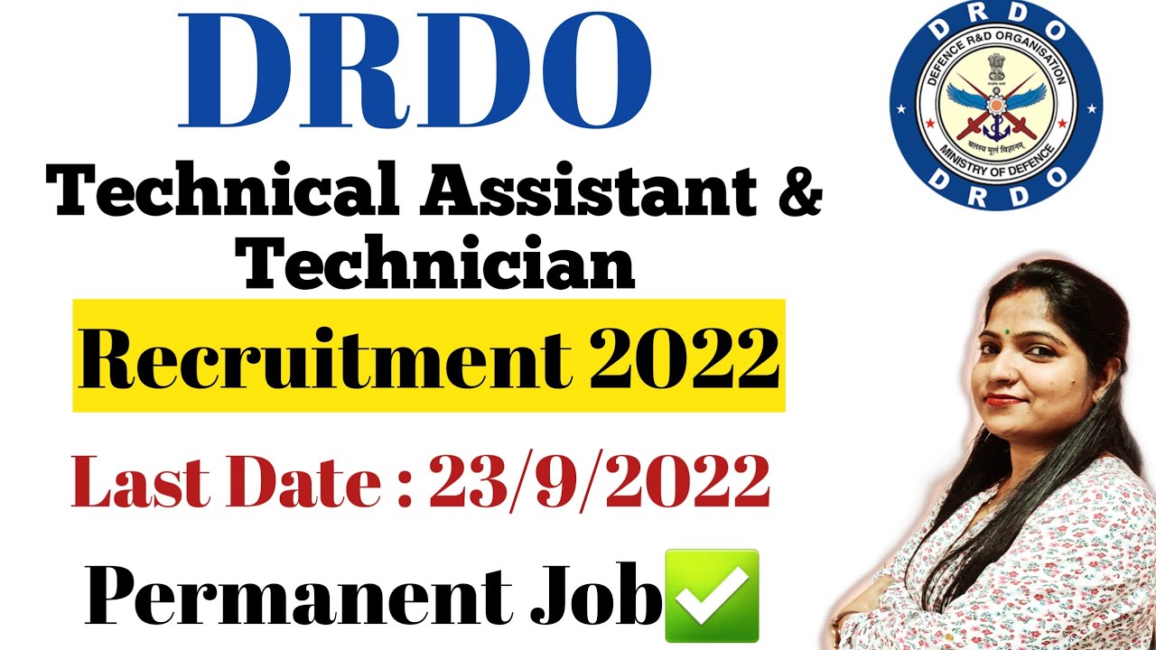 DRDO Technical Assistant B Recruitment 2022 | DRDO Technician Vacancy 2022 |DRDO Technician Syllabus