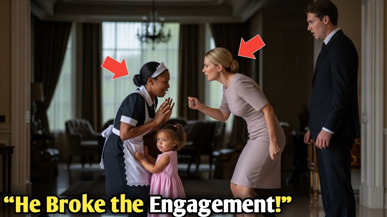 The Maid’s Toddler Stood Between Her Mother and His Fiancée — Seconds Later, the Billionaire Made a
