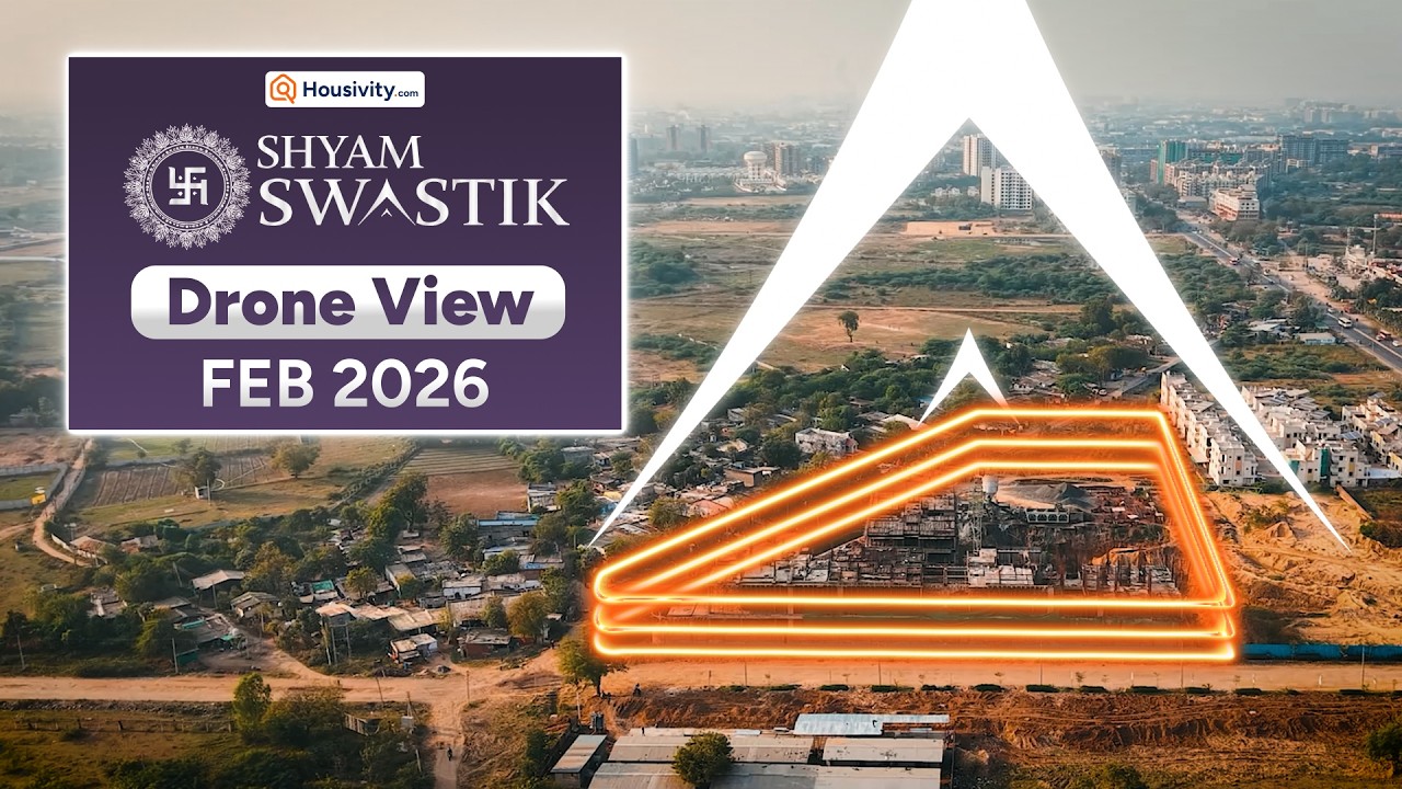 Shyam Swastik Hathijan Ahmedabad 🌆 Premium 3 & 4 BHK High-Rise Living | Full Drone Tour / Feb 2026