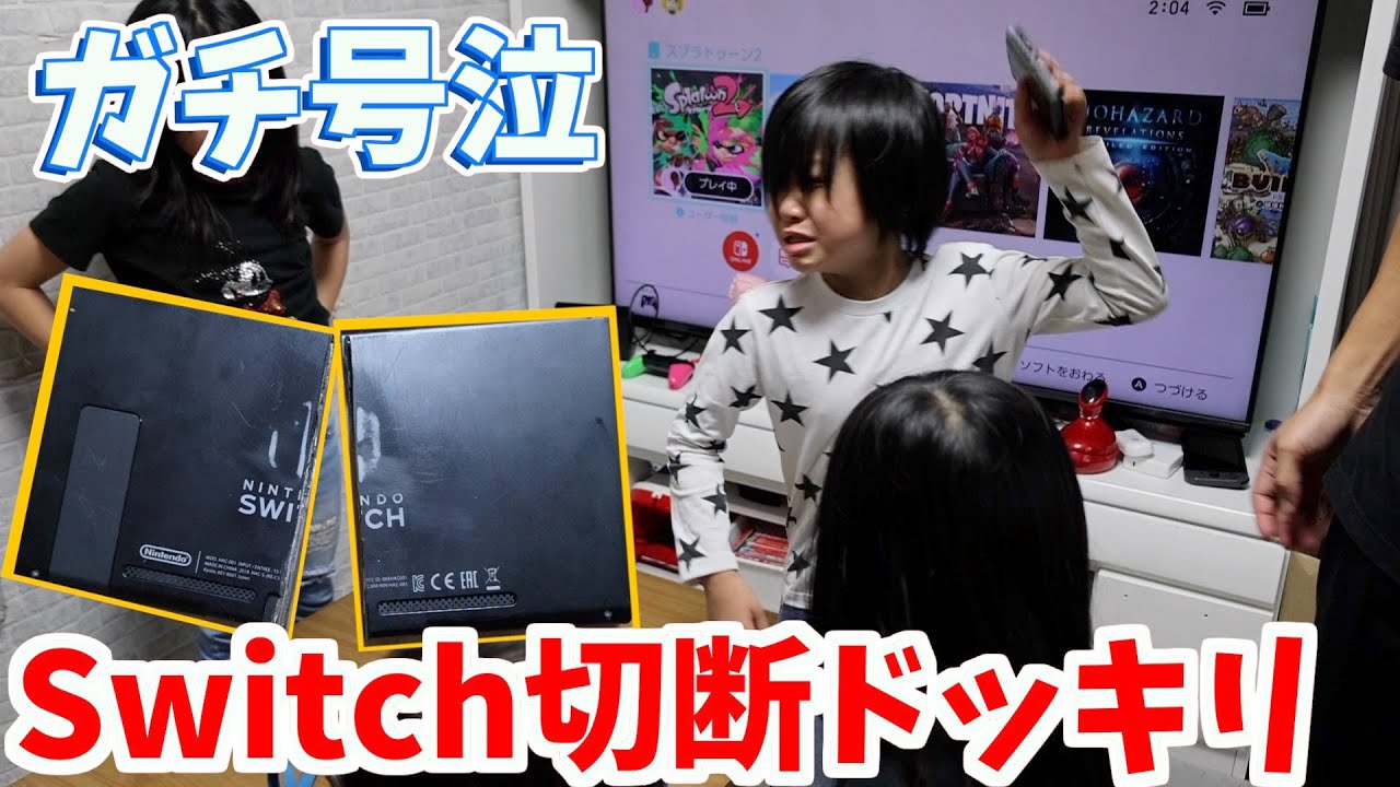【ドッキリ】Switch真っ二つにしたらブチギレた。