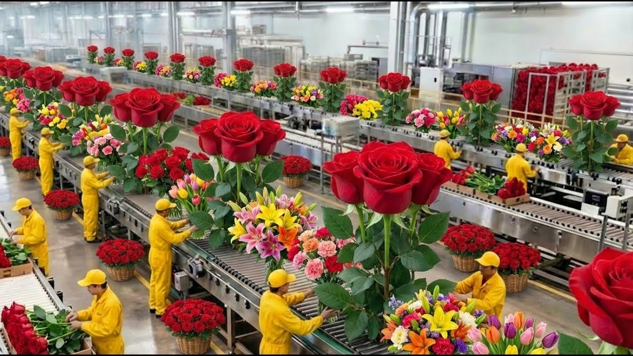 Inside a Mega Factory That Turns Fresh Flowers into Essential Oil  Complete Industrial Manufacturing