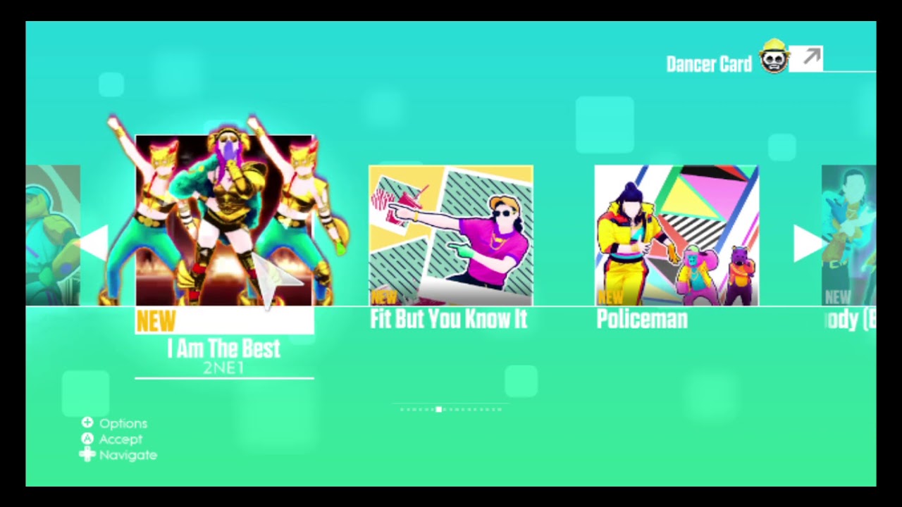 Menu Just Dance 2020 Wii
