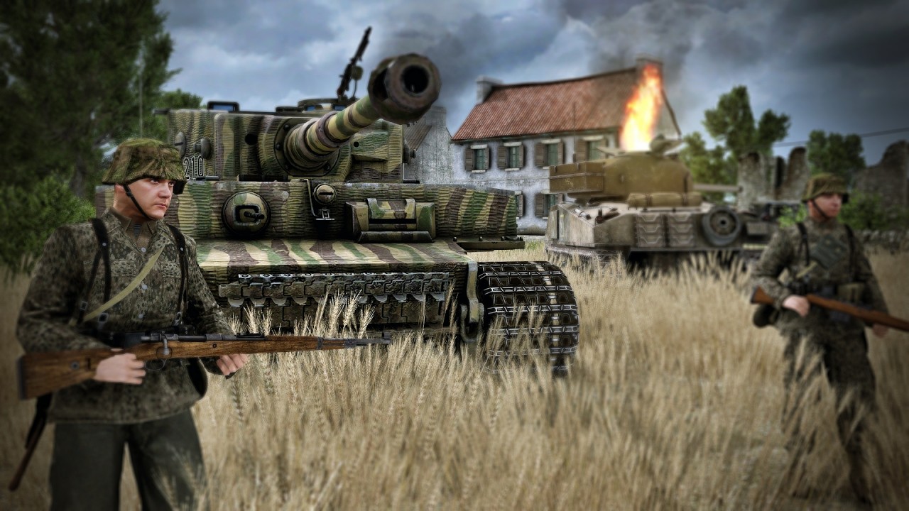 German 21st Panzer Division defend Lebisey - Road to Caen 1944 | Gates of Hell