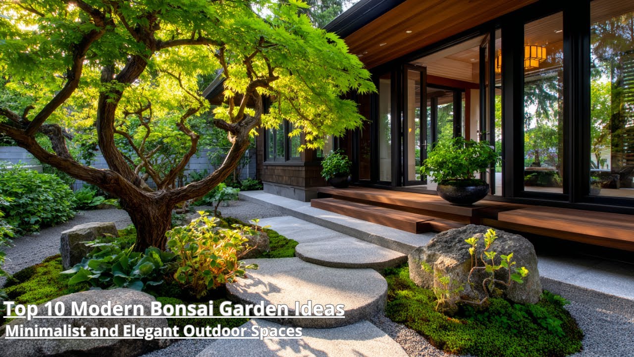 Современные идеи ландшафтного дизайна с использованием бонсай: превратите свой двор в японский дз...