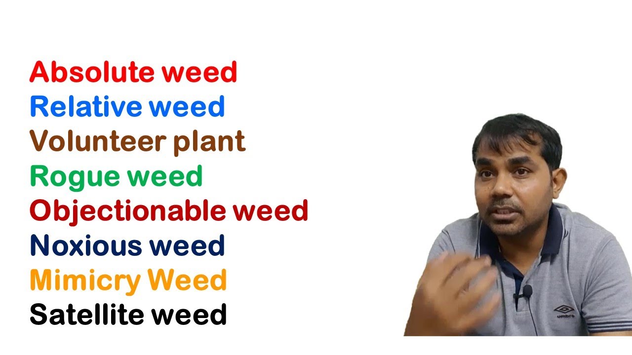 Important Terminology of Weed Science