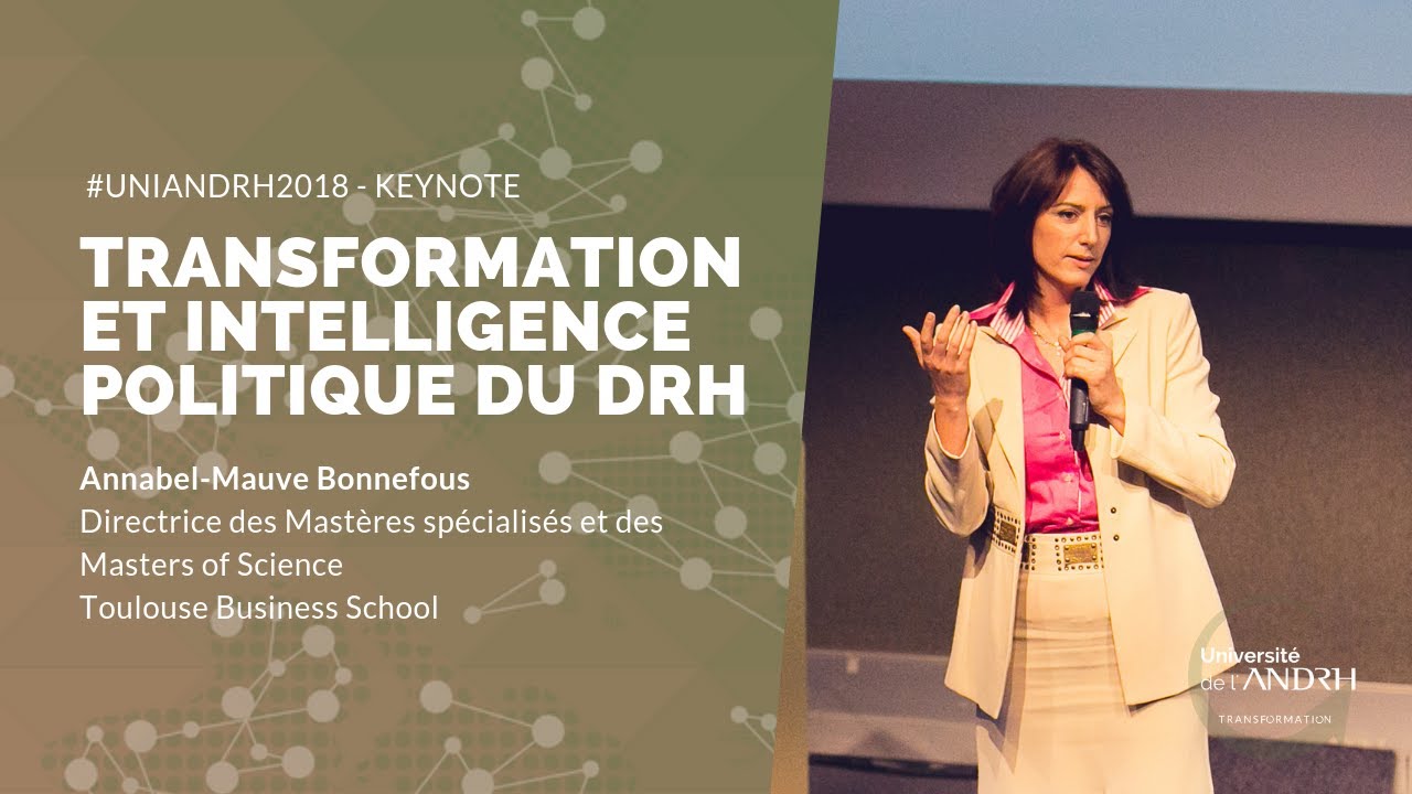 Annabel-Mauve Bonnefous - Toulouse Business School - Transformation et intelligence politique du DRH