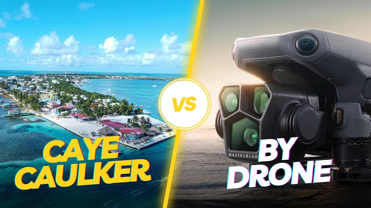 “Caye Caulker from Above: 4K Drone Footage of a Caribbean Gem”