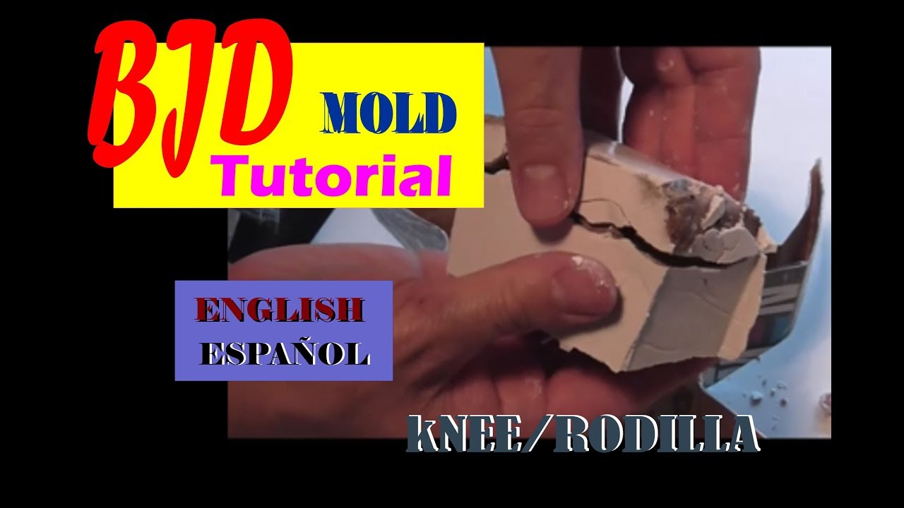 BJD TUTORIAL  molde de rodillas porcelain doll dollmaker  knee mold