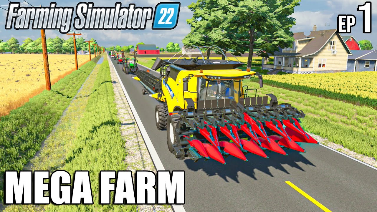 WELCOME to my NEW CHALLENGE | MEGA FARM Challenge | Farming Simulator 22 #1