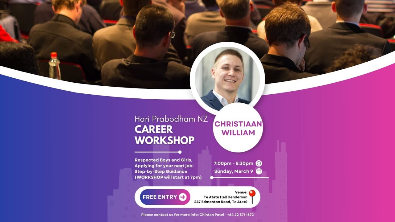 Career Workshop - Hari Prabodham NZ