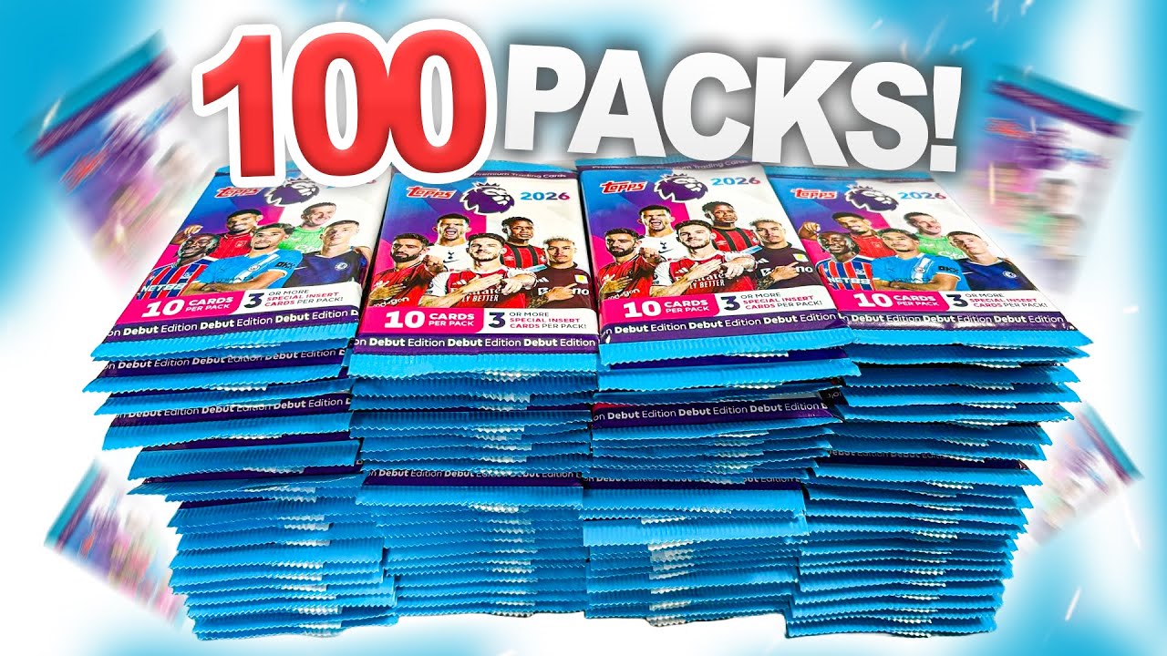 Opening *100 PACKS* of TOPPS PREMIER LEAGUE 2026!! (£350 VALUE!)