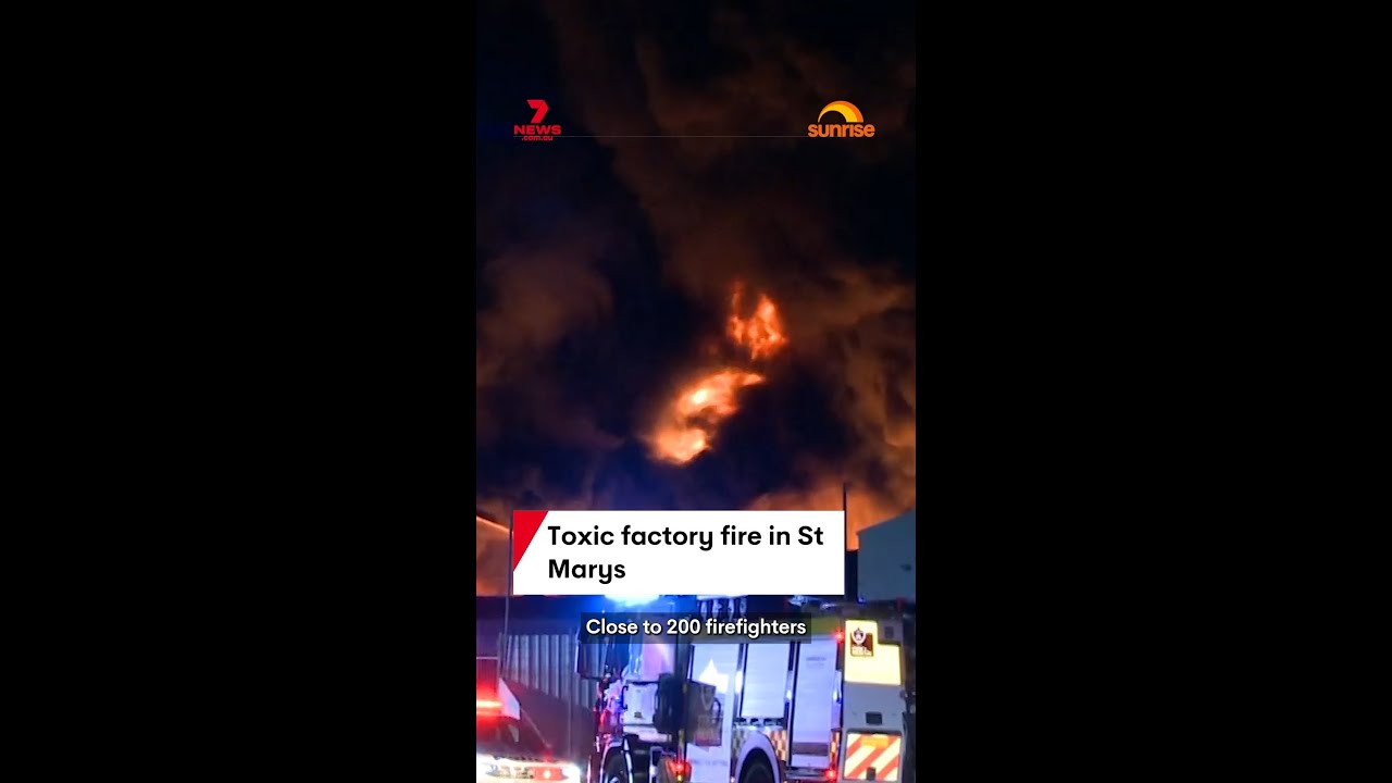 Toxic factory fire in St Marys