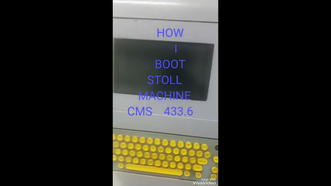 how I boot stoll knitting machine بوت 433.6