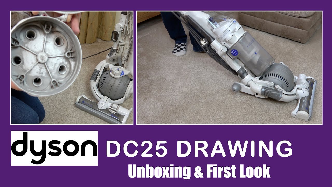 Dyson DC25 Drawing Vacuum Cleaner Unboxing & First Look