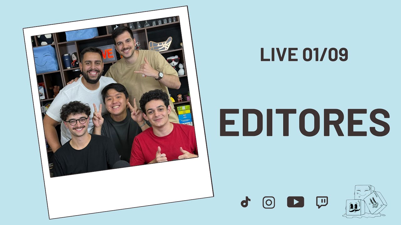 LIVE DE JOGOS COM OS EDITORES