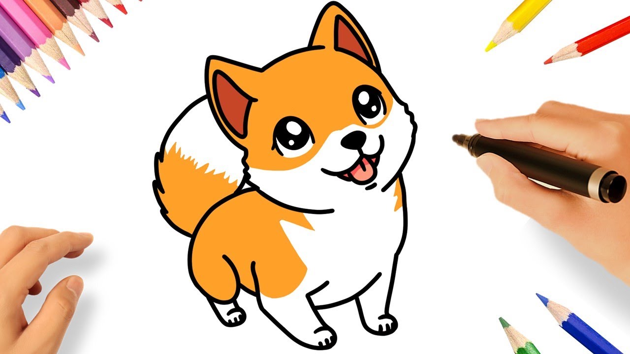 COMMENT DESSINER UN CHIEN CORGI