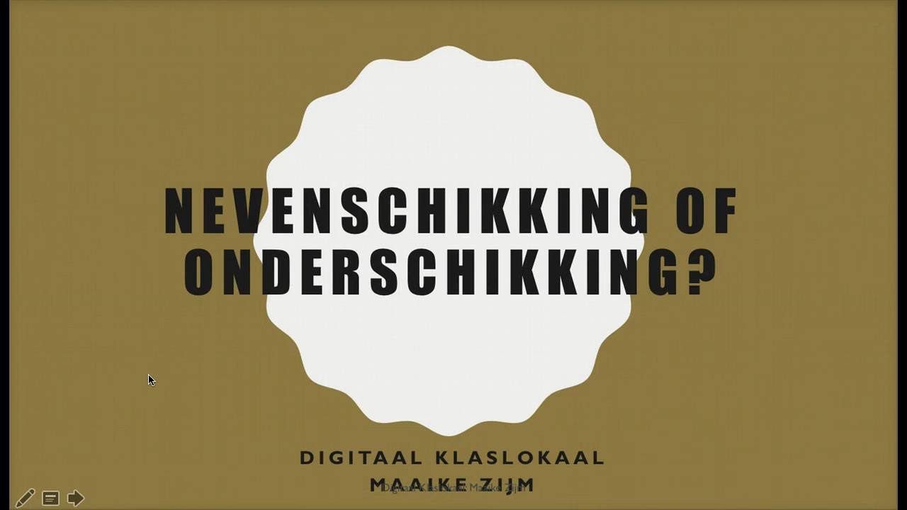 Nevenschikking of onderschikking?