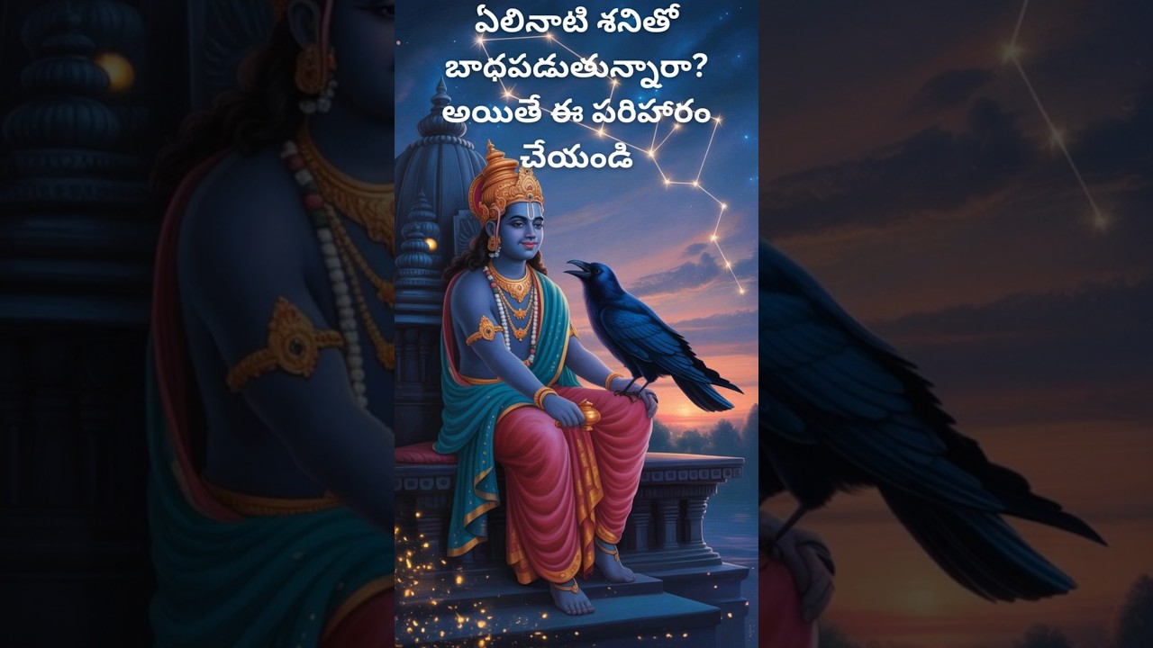 ఏలినాటి శనితో బాధపడుతున్నారా? 🙏 తప్పక చేయాల్సిన శని పరిహారం