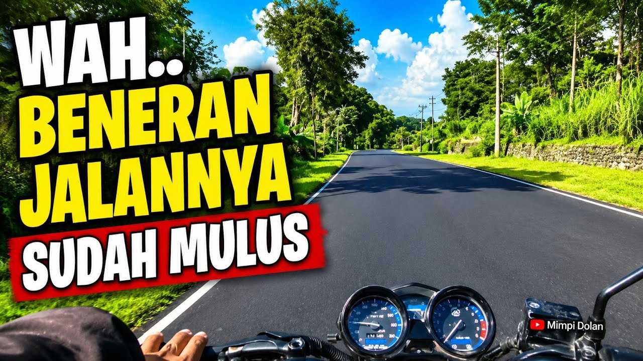 NAH INI BARU NYESSS || JALAN WADUK MRICA BANJARNEGARA SUDAH MULUS